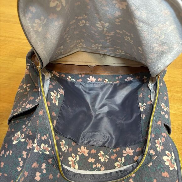 Jessica Simpson Backpack Womens School Floral Adjust Straps Blue‎ Pink Adult G5 - Picture 11 of 14